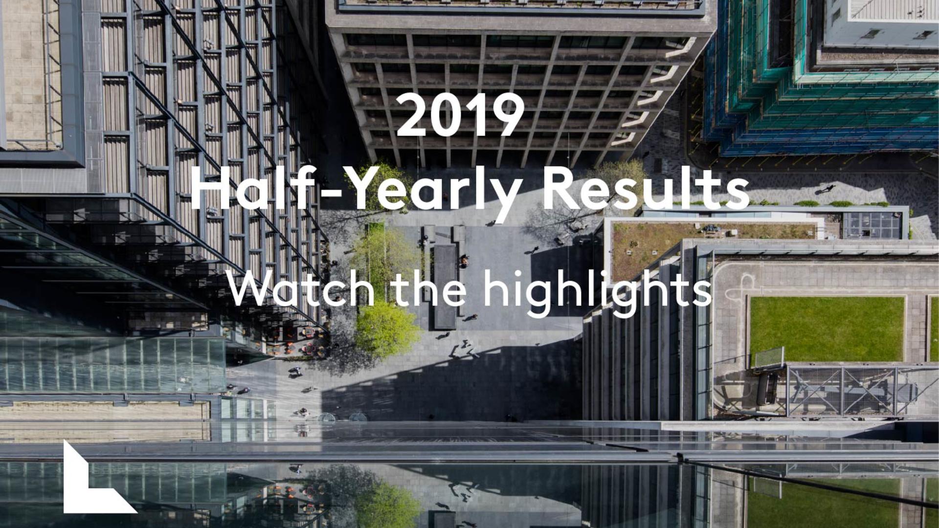 2019 Half-yearly results