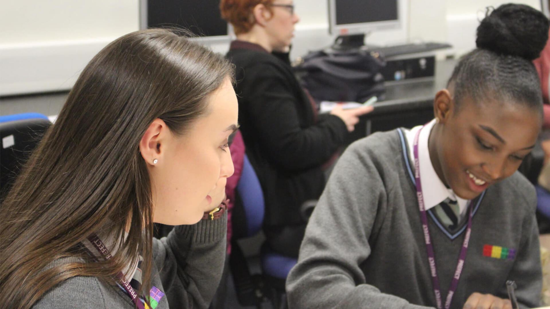 Students taking part in our programme at White Rose, Leeds White Rose education