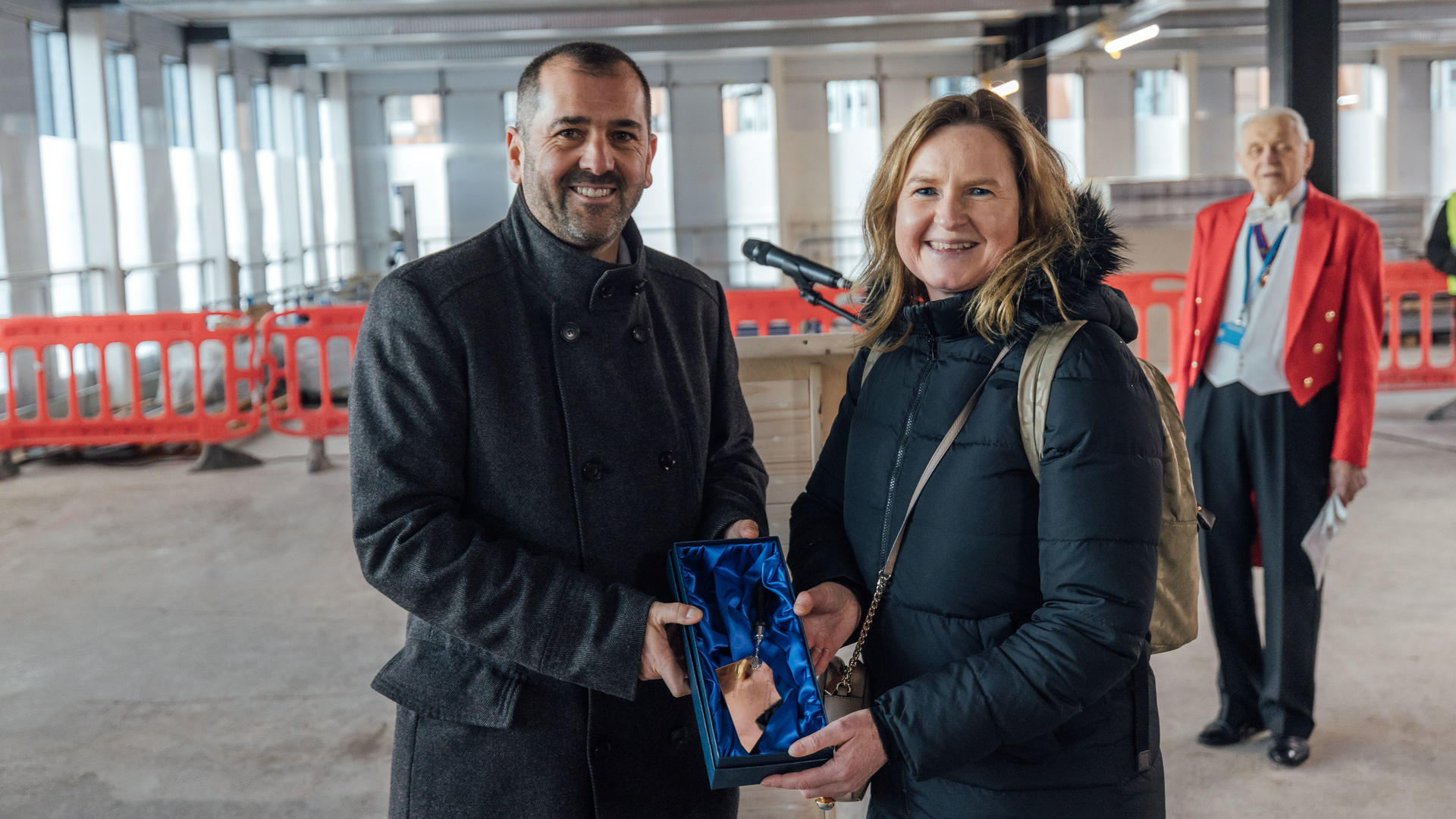 COO, Colette O'Shea, at The Forge topping out COO, Colette O'Shea, at The Forge topping out